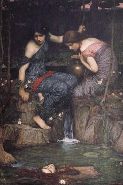 John William Waterhouse Nymphs Finding the Head of Orpheus Sweden oil painting art